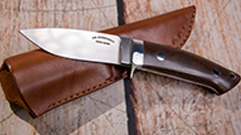 LOVELESS HUNTER ATS 34 BLACK MICARTA CANVAS