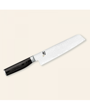 ERSTECHEN SIE SANTOKU-ZINN MALZËR MINAMO 18 CM