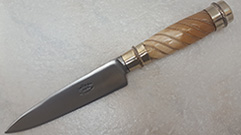 CUCHILLO TANDIL HUESO / ALPACA 25 CM