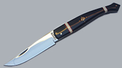 EXPOSITO POCKET KNIFE STEEL IVORY AND HANDLE BUFFALO 7,5 CM