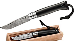 OPINEL-TASCHENMESSER Nr. 08 DAMASKUS LIMITED EDITION EBENHOLZ