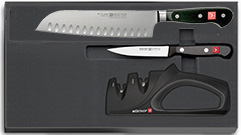 JOC GANIVETS CLASSIC SANTOKU + PUNTILLA + AFIL·LADOR DUO
