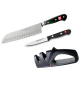 JUEGO CUCHILLOS CLASSIC SANTOKU + PUNTILLA + AFILADOR DUO