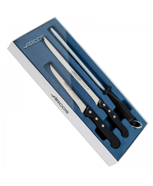 SET JAMONERO UNIVERSAL 3 PIEZAS ARCOS