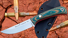 MUELA TERRIER KNIFE WITH HANDLES MIKARTA GREEN MUSTARD