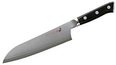 CUCHILLO MCUSTA ZANMAI SANTOKU CLASSIC BLACK DAMASCO 18CM