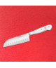 CUCHILLO CLASSIC WHITE SANTOKU ALVEOLADO 14 CM