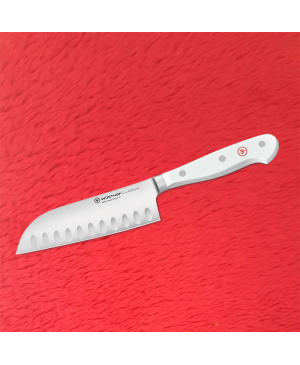 CUCHILLO CLASSIC WHITE SANTOKU ALVEOLADO 14 CM