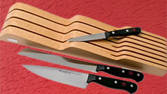 GOURMET MESSER SET 3-TEILIG + SCHUBLADENHALTER