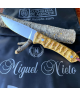 CUCHILLO NIETO YACARÉ ACERO VANADIO 1.4116 CACHAS OLIVO NATURAL TEXTURIZADO