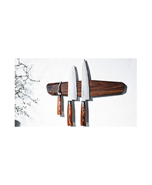 Deer & Oak Porte Couteau Aimanté - Fabriqué en bois de noyer de
