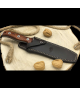 CUCHILLO SALAMANDRA ARES HOJA ACERO D2 CACHAS MADERA COCOBOLO 16CM