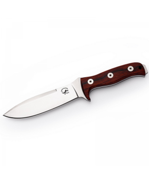 CUCHILLO SALAMANDRA ARES HOJA ACERO D2 CACHAS MADERA COCOBOLO 16CM