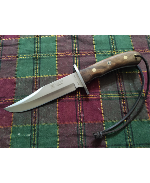 CUCHILLO CAZA JOKER BOWIE EMPUÑADURA NOGAL 16 CM