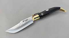 EXPOSITO REPLICA PENKNIFE 1092 DAMASCUS STEEL AND VG10 BUFFALO HORN